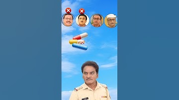 Tmkoc Chalu Pandey And Jethalal ll Memory Test Chellenge❓ दवाई कौन खाता है ll #shorts​​ #trend​​