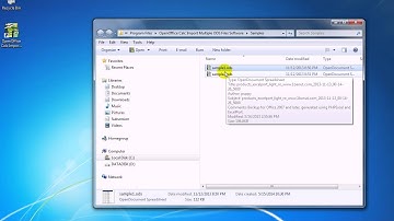 How To Use OpenOffice Calc Import Multiple ODS Files Software