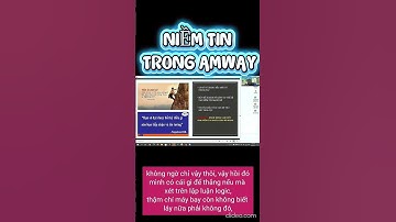 Niềm tin trong Amway #amway #thanhcong #diamond #a70 #fc #fca