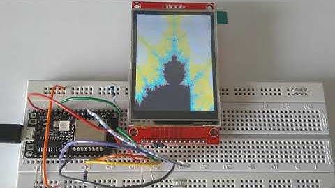 ESP32-C3 Mandelbrot set animation