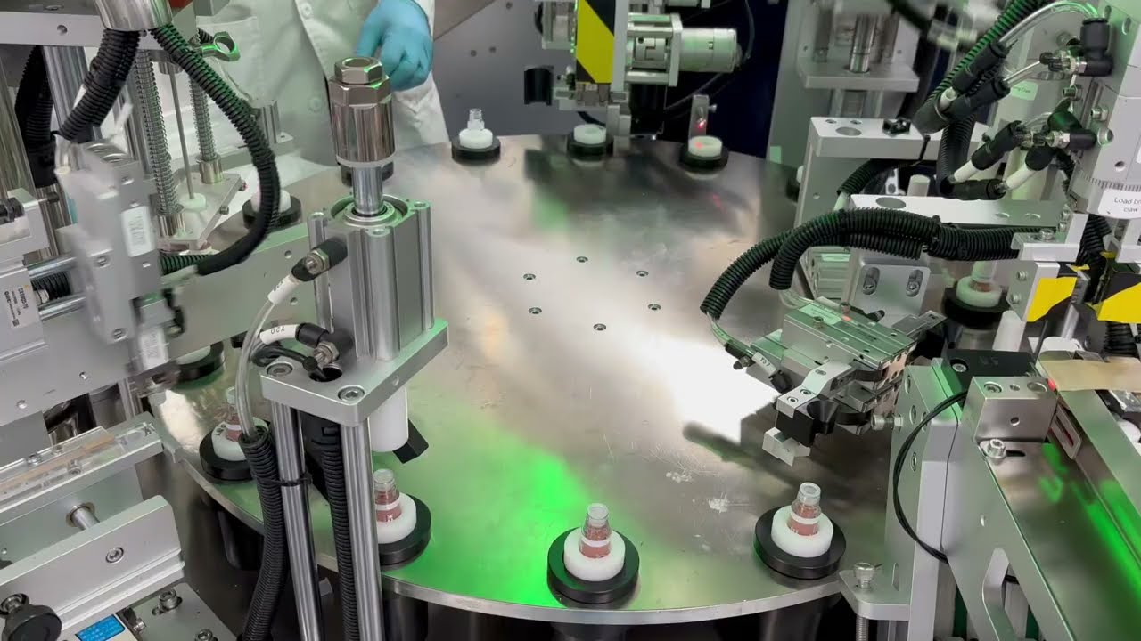 Automatic cosmetics lip gloss mascara tube filling capping labeling weighing machine