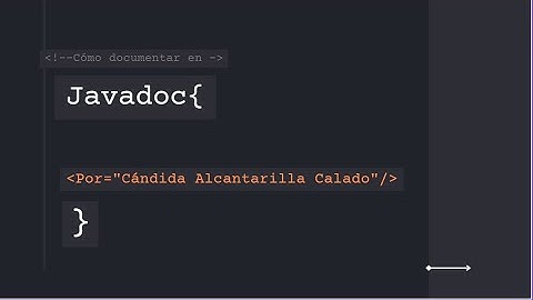 Documentación Javadoc