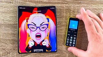 Samsung Z Fold vs Maxcom MM111 Incoming call & Outgoing call (Galaxy vs Maxcom)