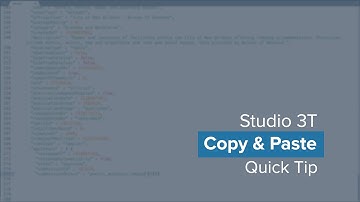 Copy & Paste MongoDB Collections & Documents | Using Studio 3T