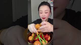 Spicy Pork &amp; Glass Noodles Mukbang | ASMR | Zhou Mukbang