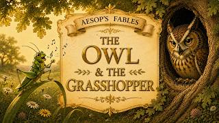 The Owl & the Grasshopper | Aesop’s Fable | Classic Moral Story Read Aloud