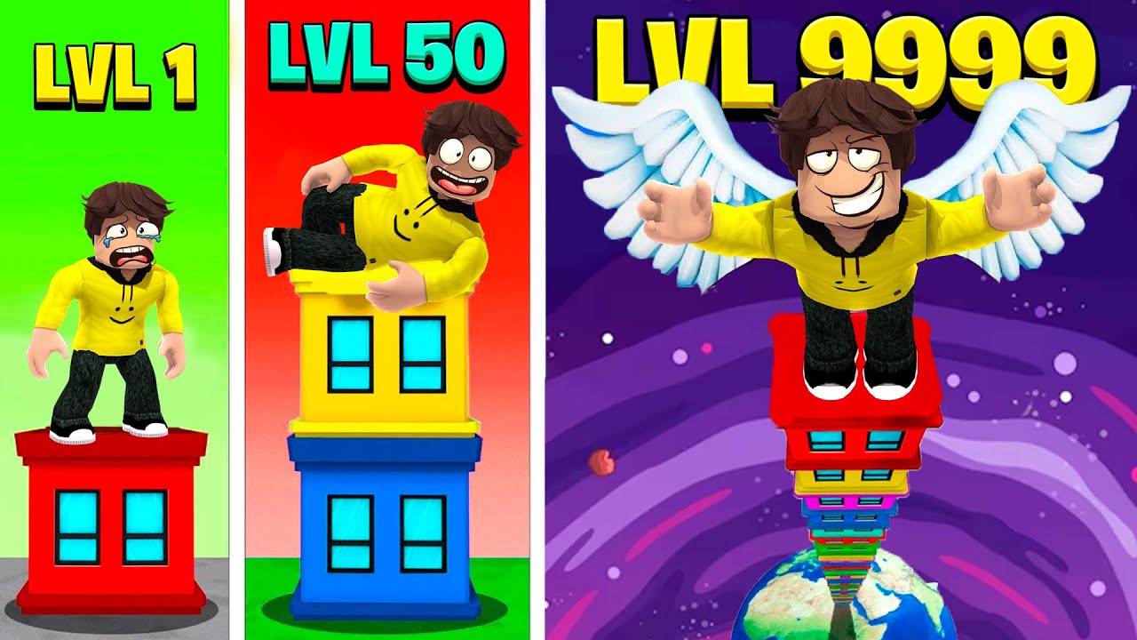 Vliegen Van Af Een 100.000 Meter HOOG Gebouw (Roblox)