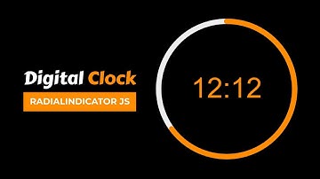Digital Clock using radialindicator js | Jquery Plugin