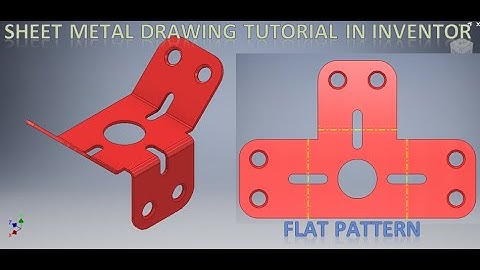 Sheet Metal Drawing Tutorials in Autodesk Inventor || Inventor Tutorials || 3d Cad Drawings