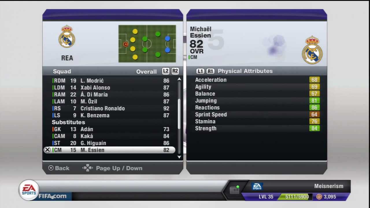 FIFA 13 - Real Madrid Player Ratings