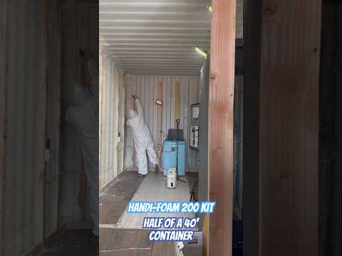 Spray foam insulated