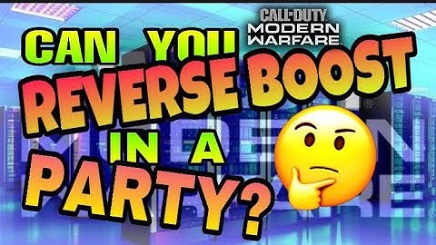 SBMM EXPERIMENT, CAN YOU REVERSE BOOST IN A PARTY?! Call of Duty Modern Warfare