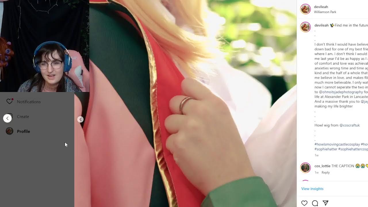 Cosplay Crafting Chill time - Style Nifftys wig with me - Hazbin, Critical Role and more