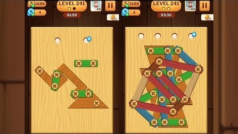 Screw Puzzle: Wood Nut & Bolt - Level 241