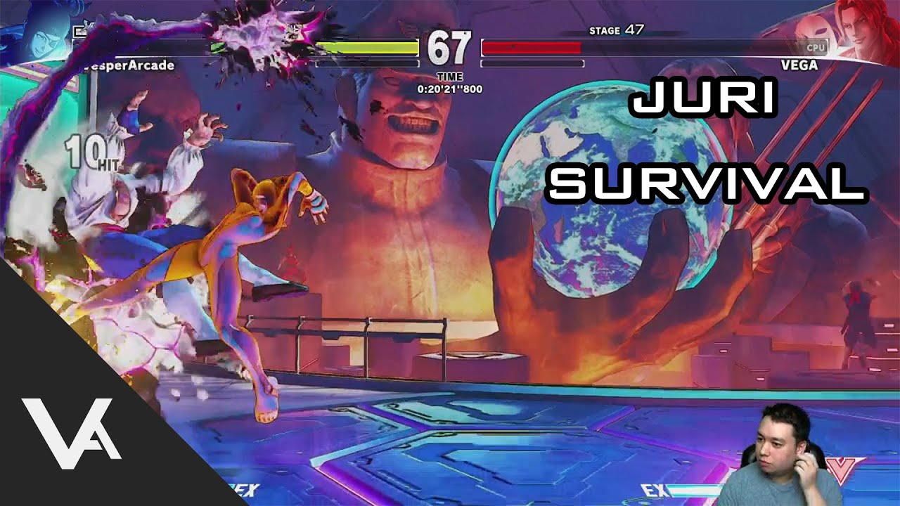 Street Fighter V / 5 - Juri Hard Survival Mode Guide