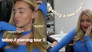 tattoo & piercing tour & GETTING MY 4th TATTOO!! Wealth