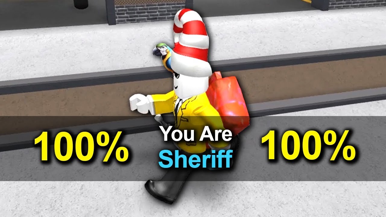 How To Get Sheriff Every Time In Murder Mystery 2 Youtube - roblox murder mystery thinks i am a angel sheriff youtube