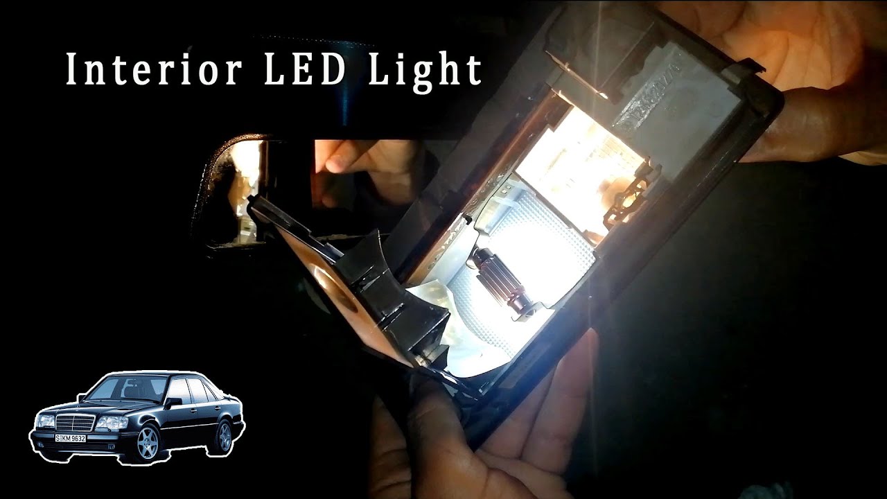 Mercedes 190E w201 change interior light to LED 