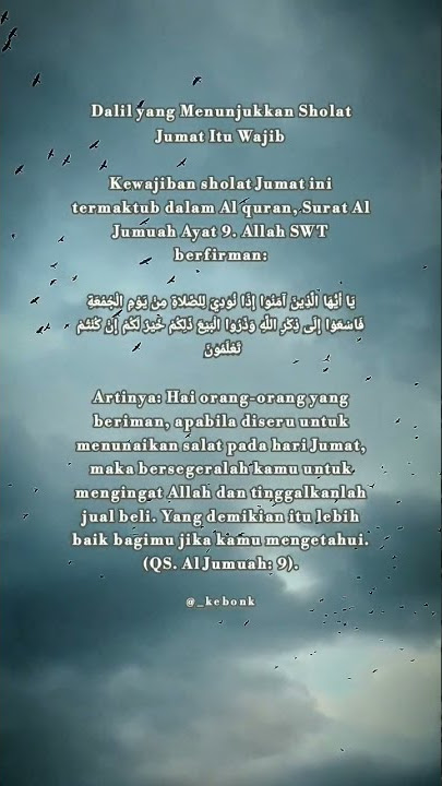 QUOTES ISLAMI TENTANG HARI JUM'AT | STATUS WA ISLAMI | STORY WA ISLAMI | BUKAN ANAK SENJA #shorts