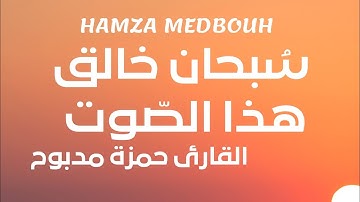 The Koran is a beautiful voice تلاوات رائعة تهتز لها القلوب سورة من سورة النمل القارئ حمزة مدبوح