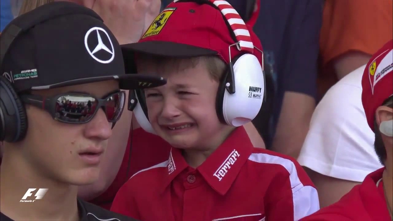2017 Spanish GP with Our LiL Ferrari Fan