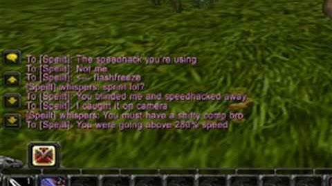 WoW Speedhacker caught on Fraps