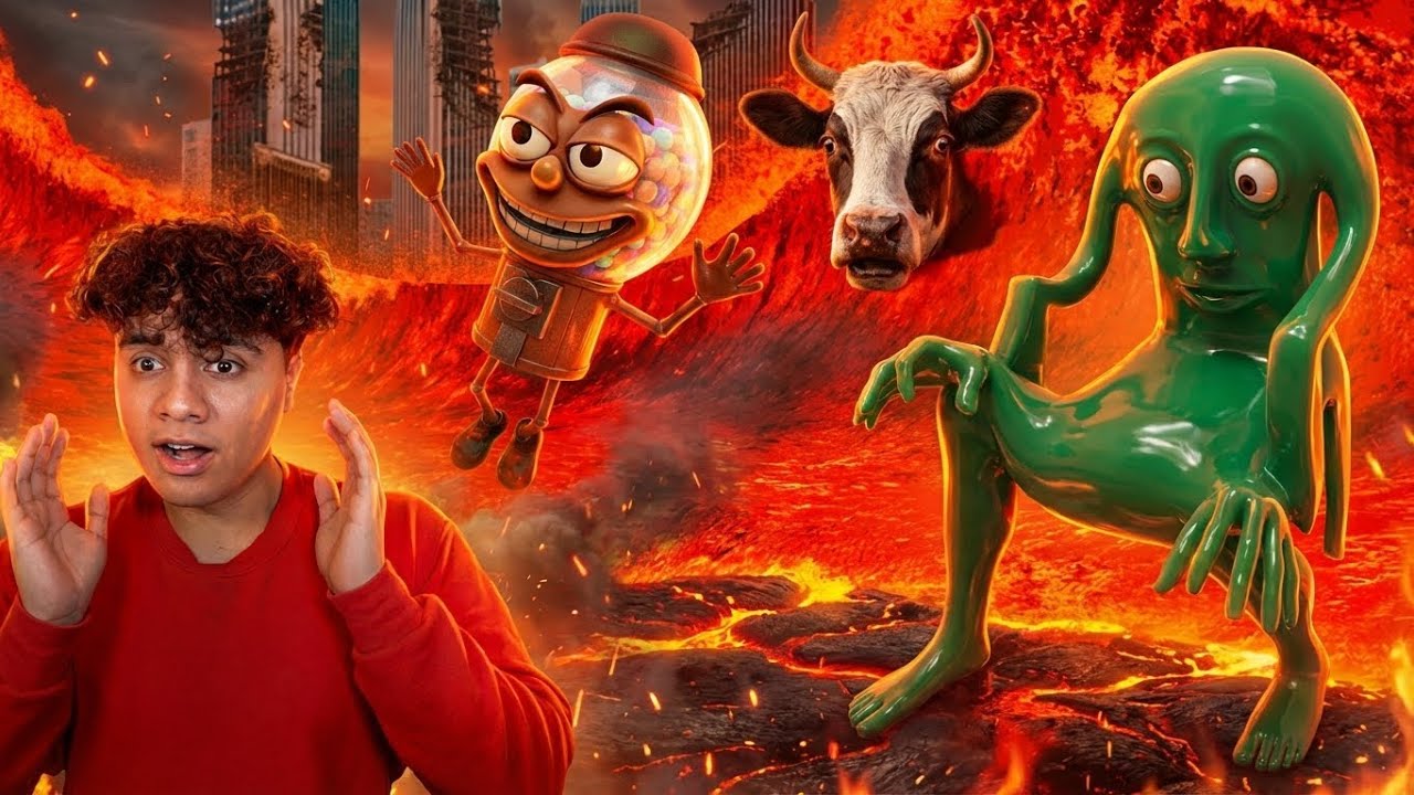 ¿Pueden los BRAINROTS sobrevivir a un TSUNAMI DE LAVA?