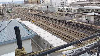 王寺駅を発車する回送の201系