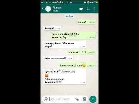 Chat mama dan anaknya bikin kepala goyang