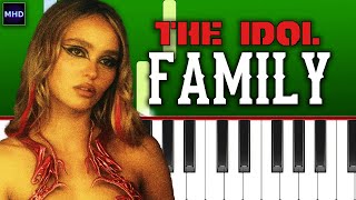 The Weeknd, Suzanna Son - Family (From The Idol) - Piano Tutorial [EASY] Resimi