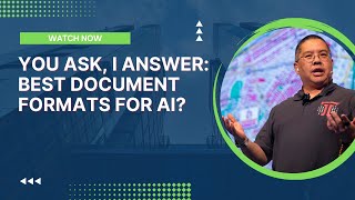 You Ask, I Answer: Best Document Formats for AI?