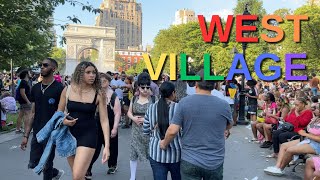 NEW YORK CITY Walking Tour [4K] - WEST VILLAGE - Pride Weekend