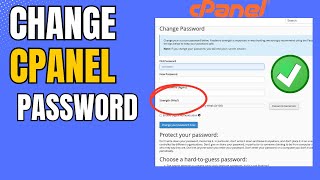 How to Change Cpanel Password 