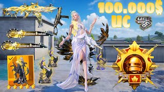 $100.000 UC!😍 I PLAYED W/ NEW (Lv. 8) UMP AND PLAYED FULL HONOR OUTFIT 🔥 PUBG MOBILE