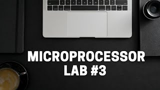 #3 microprocessor lab | assembly language | stack | push , pop instructions