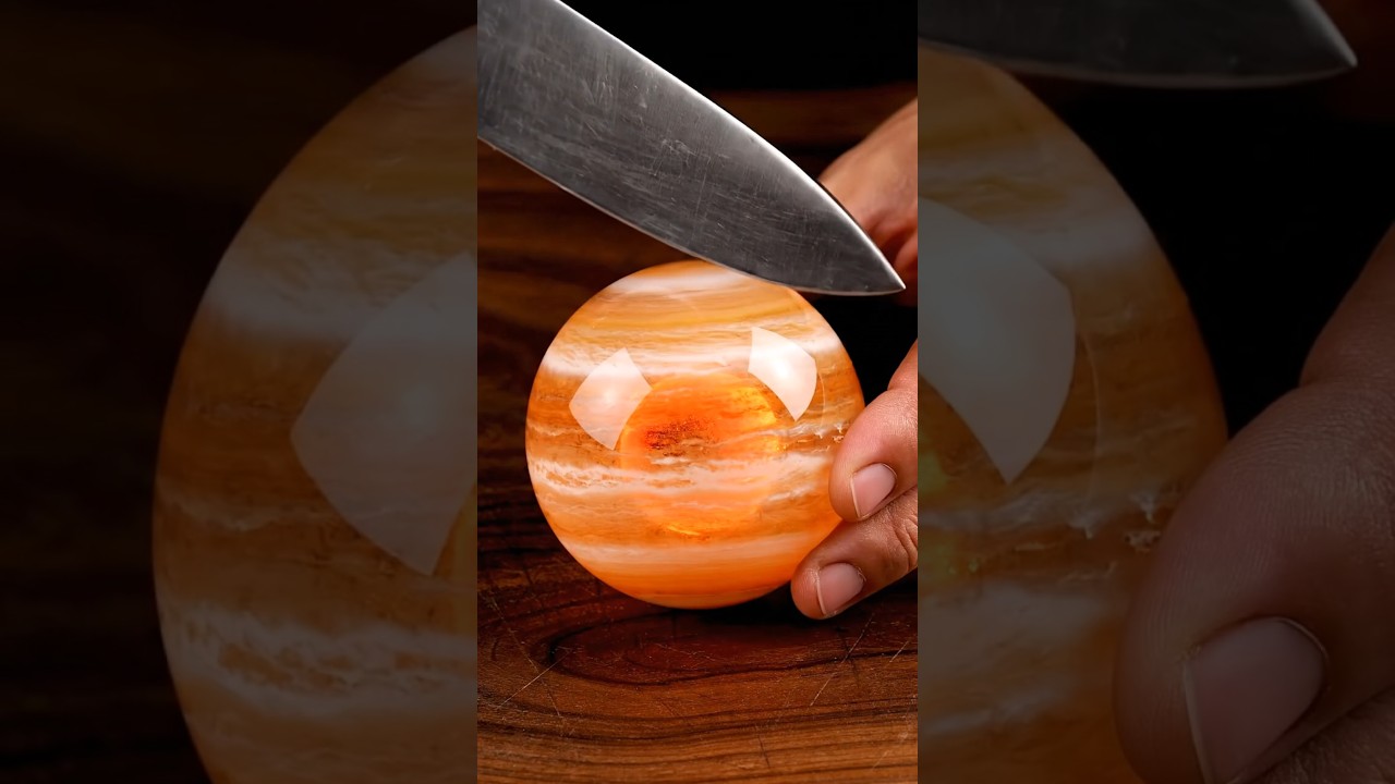 🟠 CRYSTAL GLASS JUPITER — Gas Giant ASMR Cutting