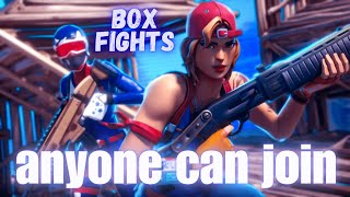 Live FORTNITE Creative Box Fights With Viewers!! (ANYONE CAN JOIN)
