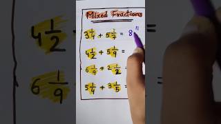 Solve Mixed Fractions in 5 sec 🔥🔥❤️❤️ #viral #maths #shorts