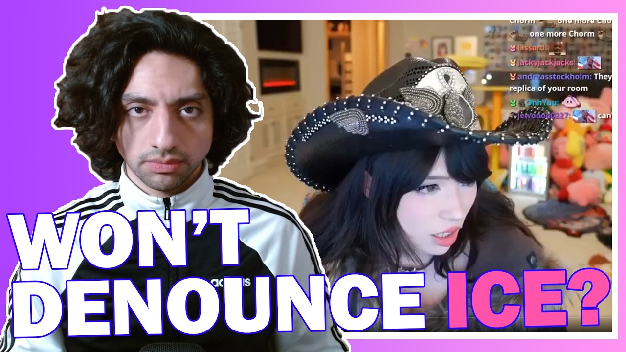 Twitch Streamer Emiru Refuses To Talk About ICE, Gets Attacked By Leftists