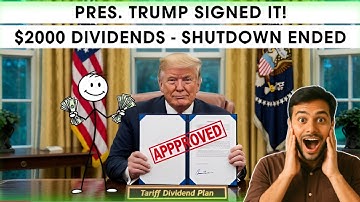 Trump’s New Signed Action Explained — Stimulus, Shutdown Update & Dividend Details