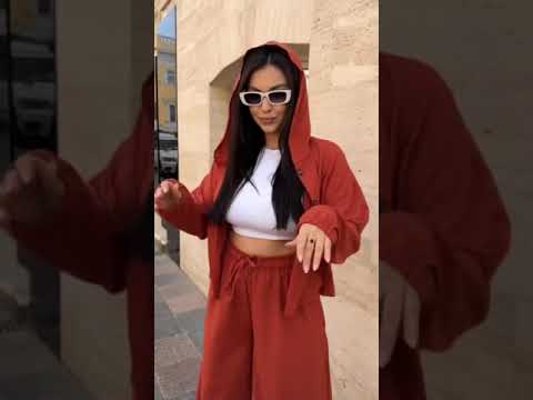 Костюм жіночий брючний бомбер і штани палаццо з льону норма й батал, видео 1