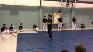 Sarah Karate Black Belt Test Action 5