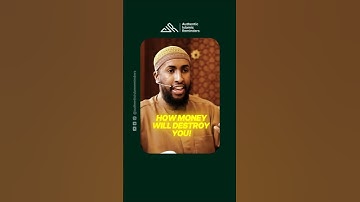 How Money Destroys Your Deen? || Ustadh AbdulRahman Hassan
