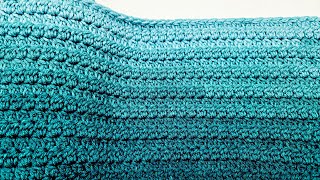 EASY Crochet Stitch For Blankets Scarfs and More  Pique Stitch