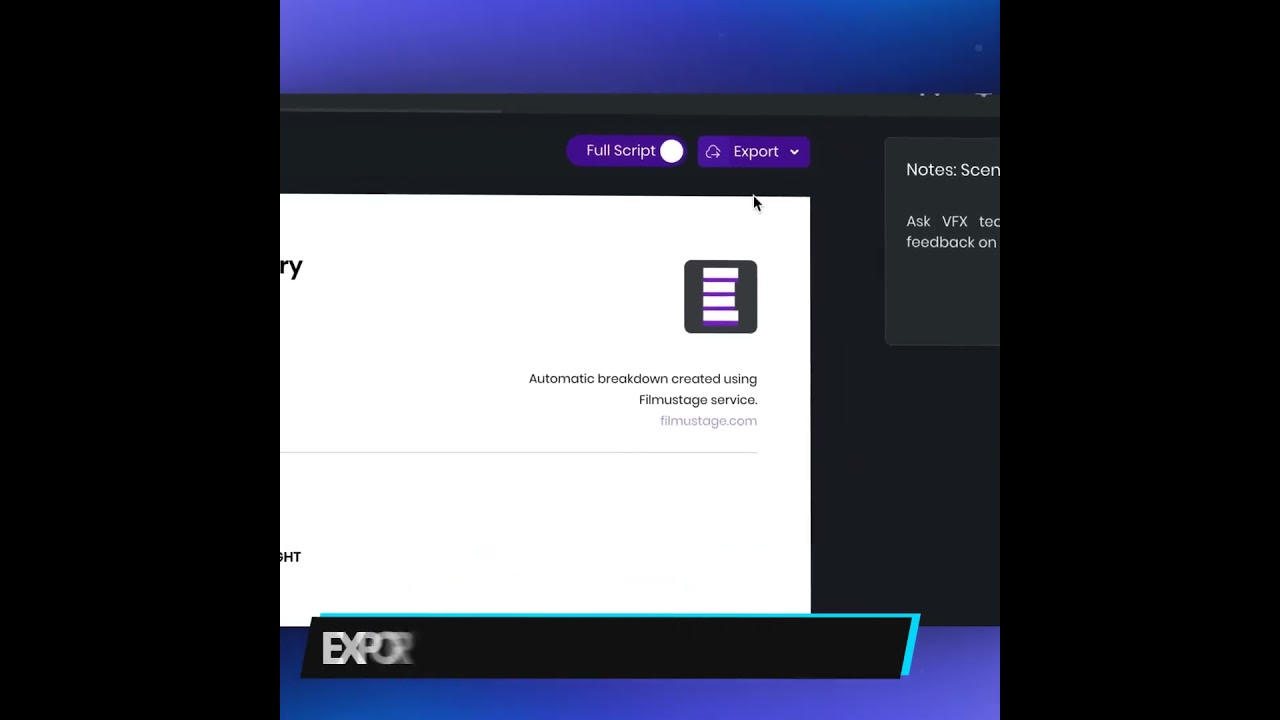 Filmustage - Use AI to Save 100+ Hours on Pre-Production