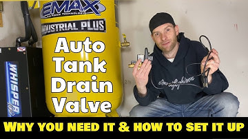 How to set up install Automatic Air Compressor Tank Drain Valve Timed Electric Auto Drain Valve kit