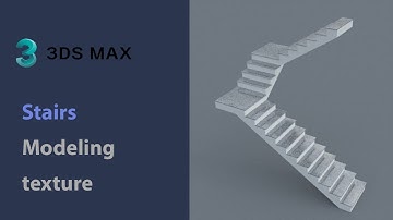 3ds Max Stairs : modeling, texture