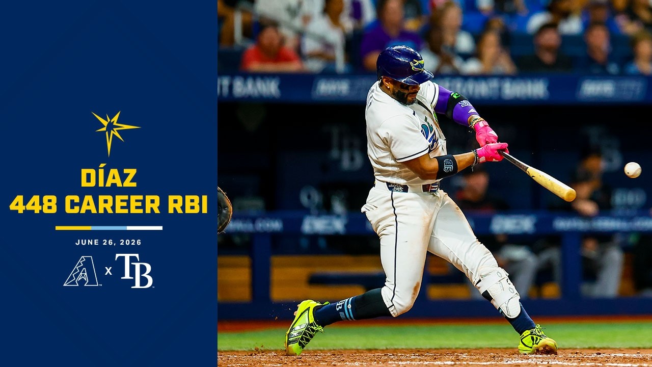 Yandy Díaz gets sole possession of 6th place Rays' all-time RBI leaderboard vs Arizona Diamondbacks