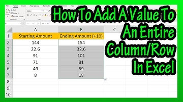 How To Add A Value To An Entire Column Or Row In Excel Explained