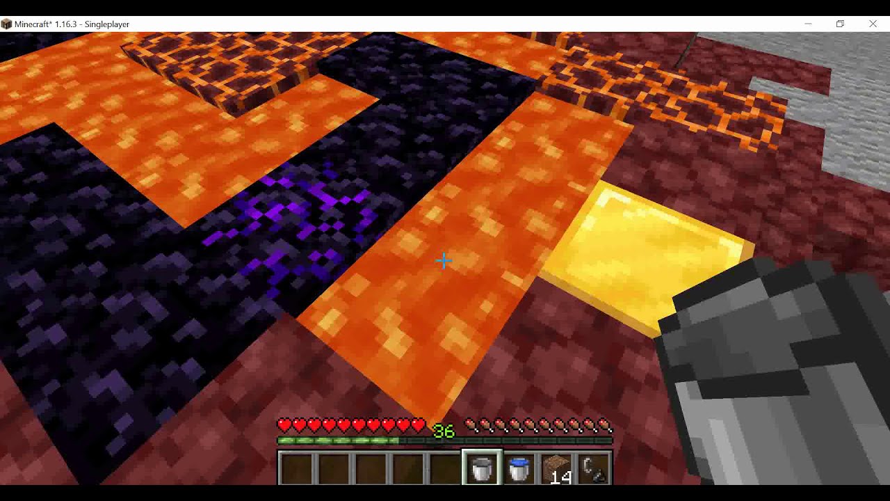 MinecraftHow to make nether portal without diamond pick YouTube
